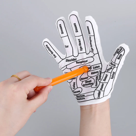 Gloves Hand Reflexology + Stick