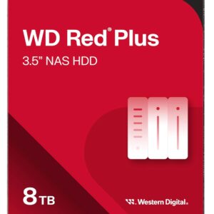 WD Red Plus 8TB NAS Hard Drive - Built for Always-On NAS Systems
