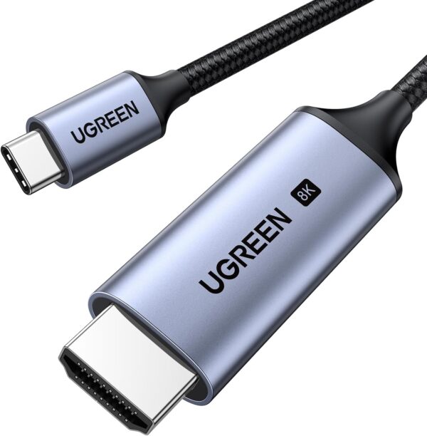Ugreen USB-C to HDMI 2.1 Cable (2m) - 8K@60Hz Output