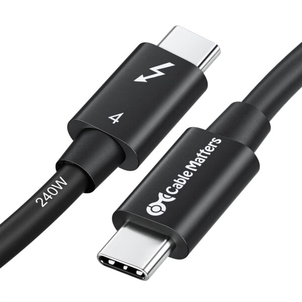 Cable Matters Thunderbolt 4 Cable (2m) - 40Gbps with 100W Charging
