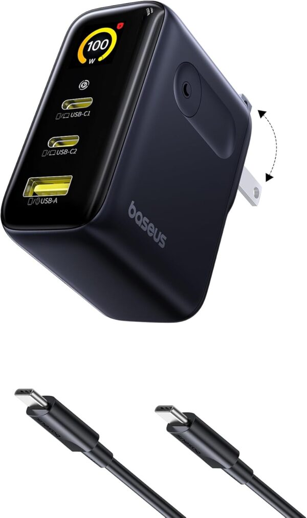 Baseus USB-C 100W Charging Cable (2m) - Fast Charge for Laptops and Phones