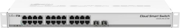 MikroTik CRS326-24G-2S+RM 24-Port Managed Gigabit Switch with 10G SFP+