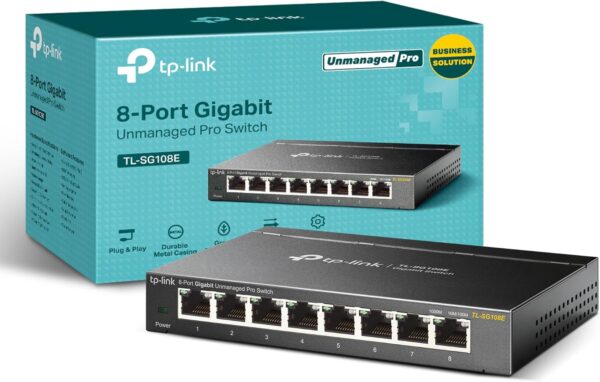 TP-Link TL-SG108E - 8-Port Gigabit Easy Smart Managed Switch