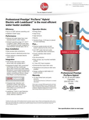 Rheem ProTerra Hybrid