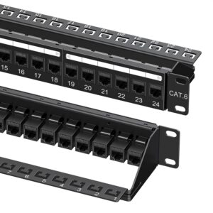 Cable Matters 24-Port Cat6 Patch Panel (1U)