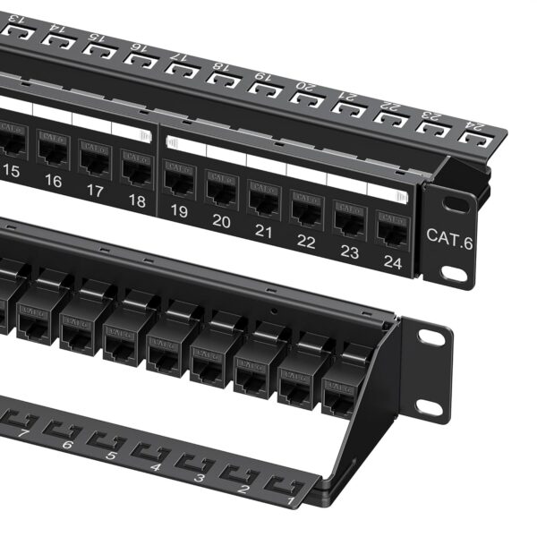 Cable Matters 24-Port Cat6 Patch Panel (1U)