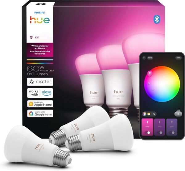 Philips Hue Starter Kit (3x A19 + Bridge)