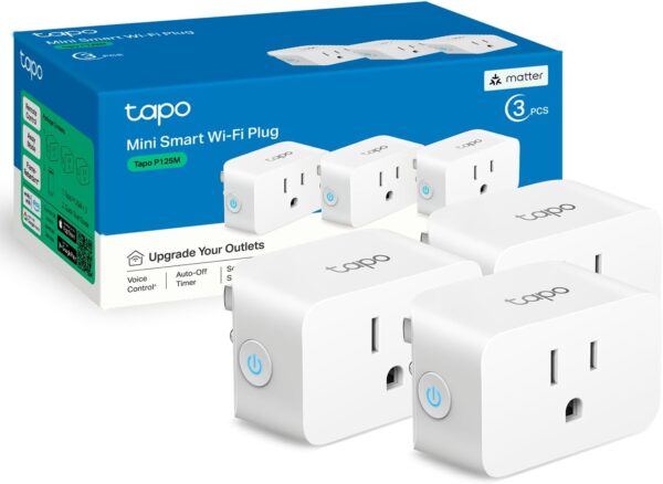 TP-Link Tapo P125M Smart Plug (Matter, 2-pack)